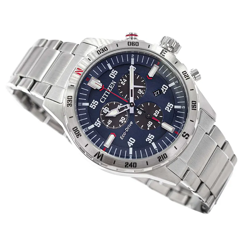 Citizen Eco-Drive Chrono Blue Dial Men's Watch- AT2520-89L
